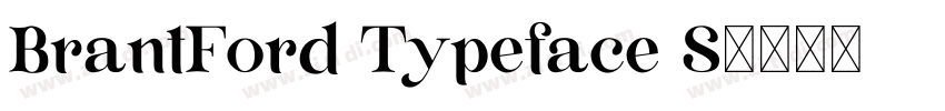 BrantFord Typeface S字体转换